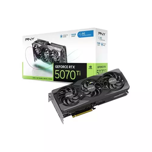 PNY GeForce RTX 5070 Ti OC 16GB Triple Fan Graphics Card