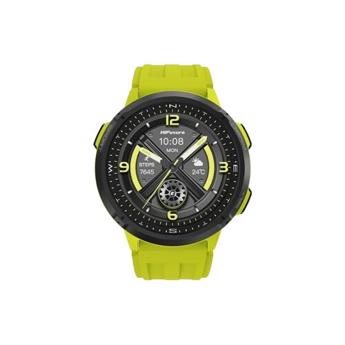 HiFuture MIX 3 1.43 Inch AMOLED Smartwatch (Flourescent Yellow)