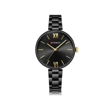 Curren 9017 Stainless Steel Watch for Women-Black