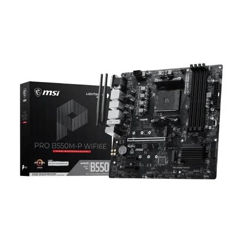 MSI PRO B550M-P WIFI6E AMD AM4 mATX Motherboard