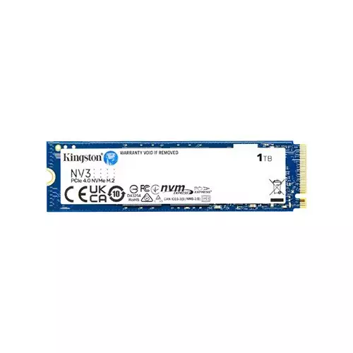 Kingston NV3 1TB M.2 2280 NVMe PCIe Gen4 Internal SSD