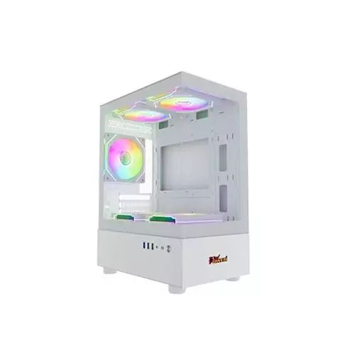 PC POWER GS670 SKYVIEW V2 3 FANS GAMING CASE WITH 550W PSU