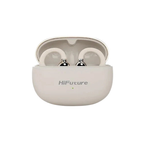 HiFuture FlexClip BT 5.4 AI ENC Earbuds (Champagne Gold)