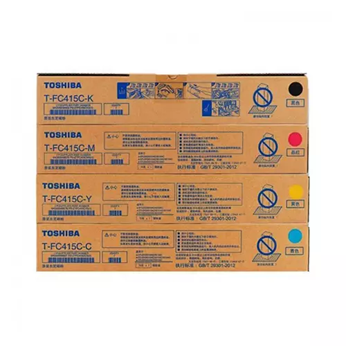 Toshiba T-FC415C-YMCK e-studio Color Original Toner Full Set (4 pcs)