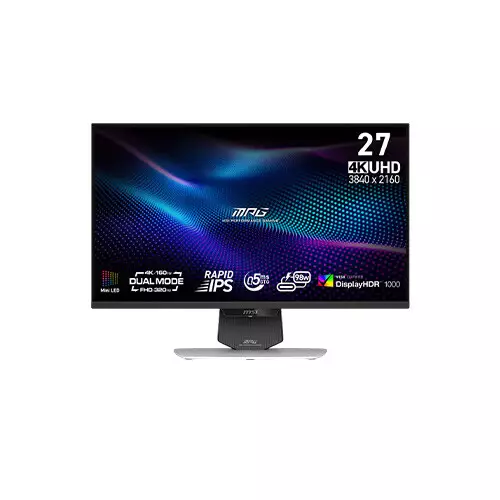 MSI MPG 274URDFW E16M 27 Inch Mini LED 4K Dual Mode 320Hz IPS Gaming Monitor