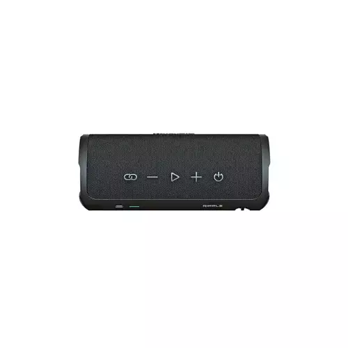 HIFUTURE RIPPLE WATERPROOF PORTABLE WIRELESS SPEAKER BLACK