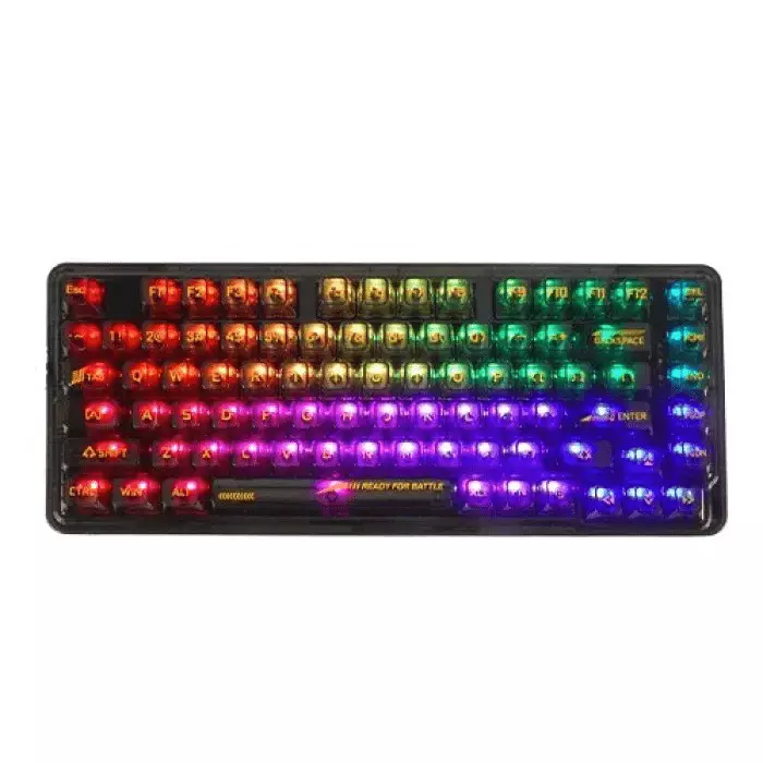 Jedel KL-123 Transparent RGB Mechanical Keyboard