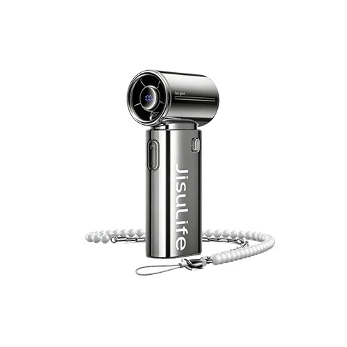 JISULIFE Life9S 27,000 RPM Turbo Handheld Charger Fan (Chrome)