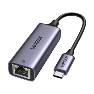 UGREEN CM199 (50737) Type-C Male to LAN Female Space Gray Converter # 50737