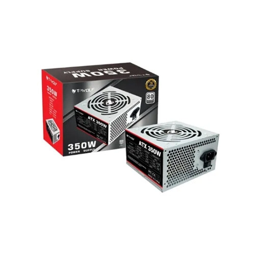 T-Wolf ATX 350W 230V Power Supply With Cable (Grey)