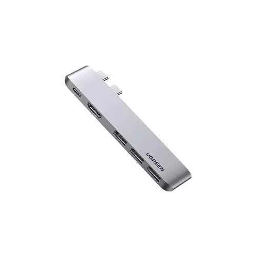 UGREEN CM251 (60559)Tri USB 3.0 Female Space Grey Multi-Interface HUB