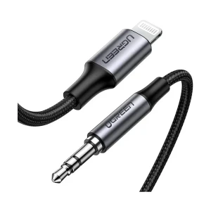 UGREEN US315 (70509) Lightning Male to 3.5mm Male, 1 Meter, Black Audio Cable #70509