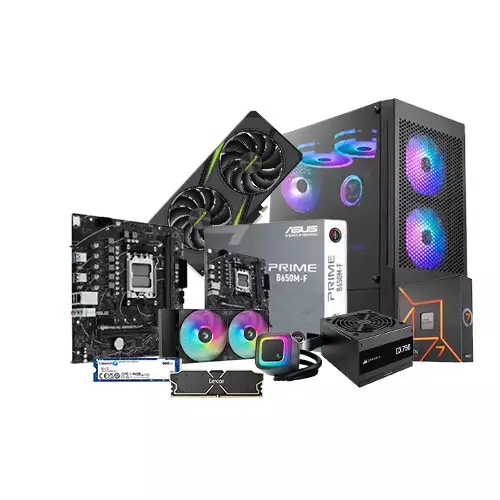 AMD Ryzen 7 7700 PRIME B650M-F 16GB RAM 500GB SSD Gaming Desktop PC With Nebula V2 GeForce RTX 5060 Ti 16GB