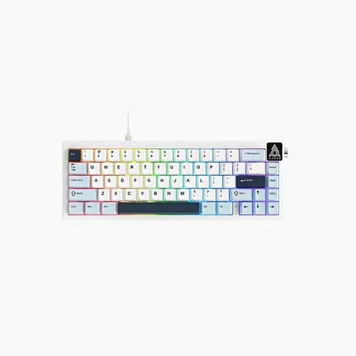 Ajazz AK650 RGB Wired Mechanical Keyboard - Blue White Dark Blue (Sea Salt Switch)