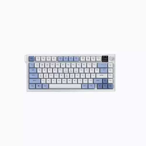 Ajazz AF82 Tri-mode Membrane Keyboard - Glacier Blue