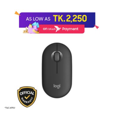 Logitech M350s Pebble Mouse 2 Slim Bluetooth Wireless Mouse
