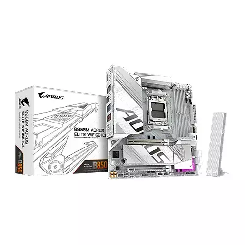 Gigabyte B850M Aorus Elite WF6E ICE Micro ATX AMD Motherboard
