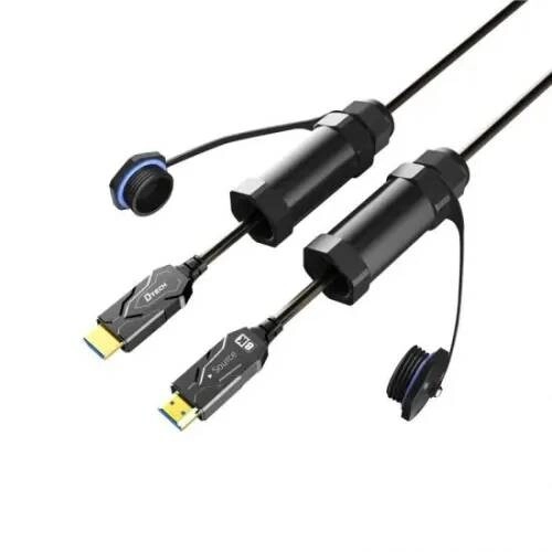 DTECH DT-HF8050KF 50m 8k HDMI Armored Fiber Optic Cable With Waterproof Shell