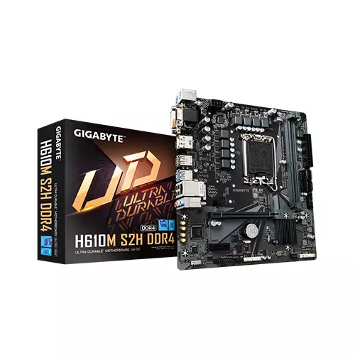 Gigabyte H610M S2H DDR4 12th Gen Micro ATX Motherboard