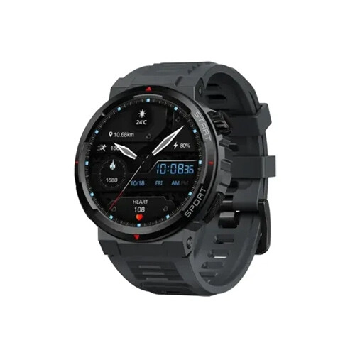 Zeblaze ARES 3 Plus 1.43-inch HD AMOLED Bluetooth Calling Smart Watch (Lava Black)