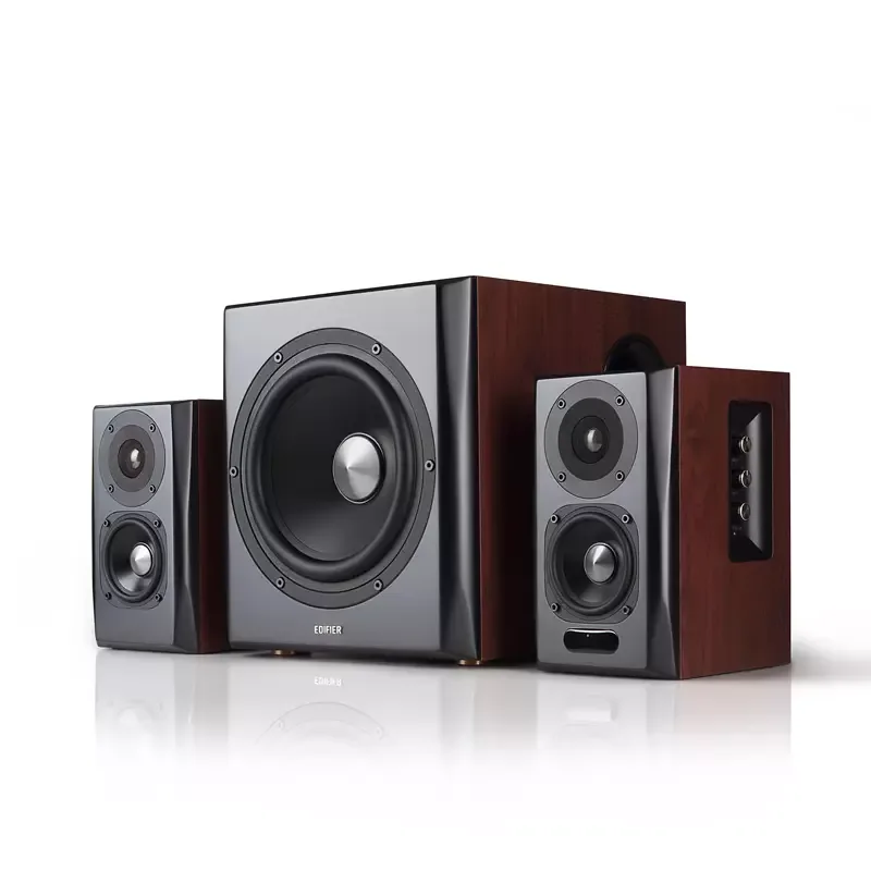 Edifier S350DB 2.1 Modern Powered Bluetooth Brown Bookshelf Speaker