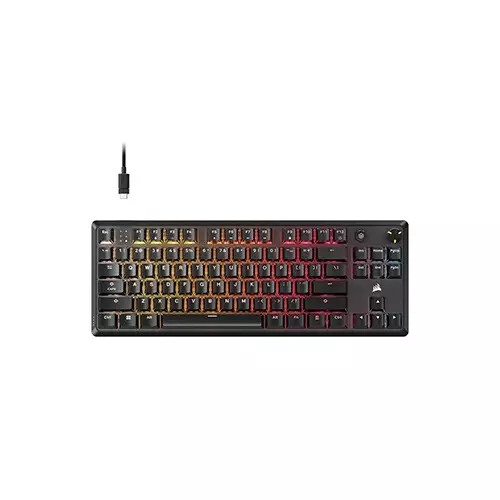 CORSAIR K70 Core TKL RGB Wired Mechanical Gaming Keyboard (Black)