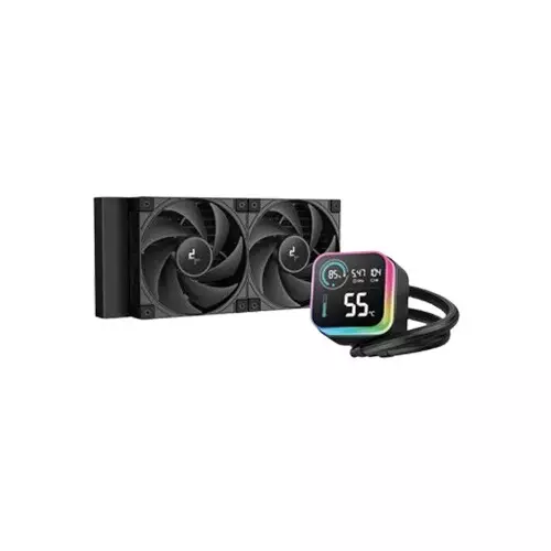 Deepcool LQ240 ULTRA 240mm Liquid CPU Cooler with Display (Black)