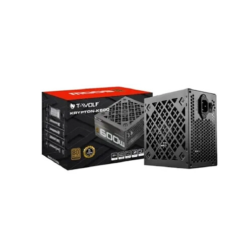 T-Wolf Krypton-K600 80 Plus Bronze ATX 600W Power Supply