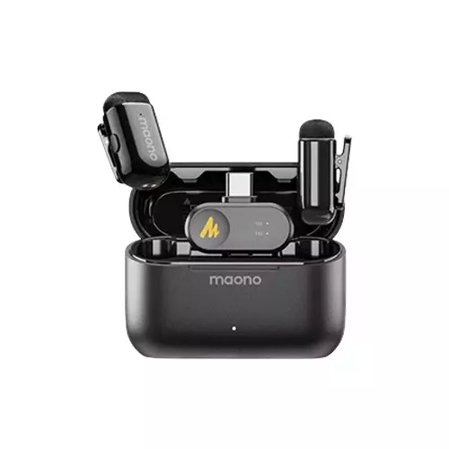 Maono WAVE T1 MINI Wireless Microphone noise cancellation with Ai Voice Changer ( Type C )