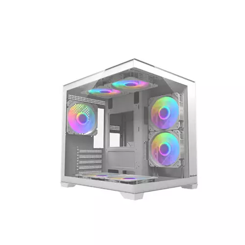 MaxGreen Bright Wave F7 Mid Tower M-ATX 7x ARGB Fan Gaming Case