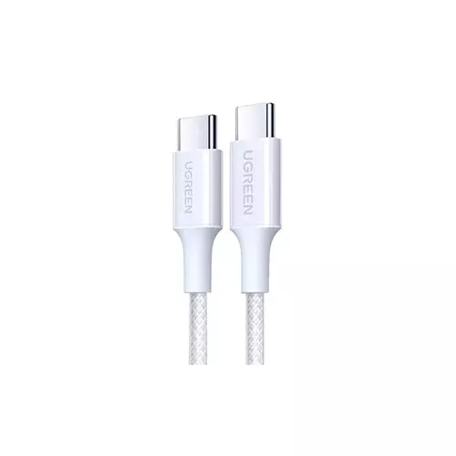 UGREEN 70427 USB-C Cable Aluminum Case with Braided 1m (white )#US316