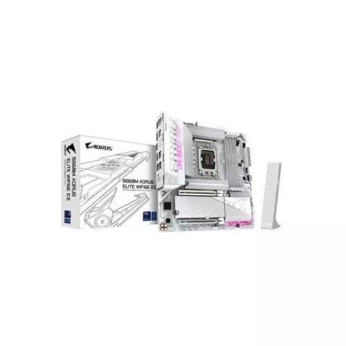 Gigabyte B860M AORUS ELITE ICE (Wi-Fi 6E) DDR5 Intel Gaming Motherboard #B860M A ELITE WF6E ICE / B860M A ELT WF6E ICE / B860M AORUS ELITE WIFI6E ICE